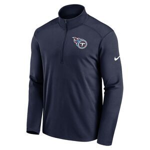 NEW Nike Tennessee Titans Pacer‎ Performance Dri-Fit 1/4 Zip Pullover Navy $70